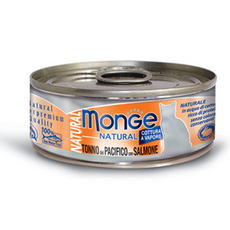 Monge Natural Tuna Chicken Salmon karma dla kotów Tuńczyk Kurczak Łosoś 80g