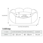 Lauren design Diana legowisko dla psa lub kota szare
