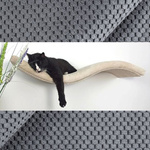 Cat's Atelier Półka na ścianę dla kota fala symetryczna lewa 75cm - ciemnoszara