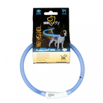 Obroża świecąca Duvo+ USB Silikon Blue 45 cm