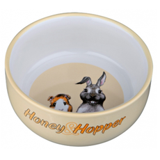 Miska ceramiczna dla świnki morskiej lub królika 250ml - Trixie Honey & Hopper