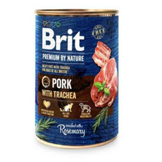 Brit Premium by Nature Pork with Trachea wilgotna karma dla psów, 400g