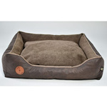 Lauren Design CEZAR - kanapa dla psa lub kota brąz + brąz struktura 60/50cm