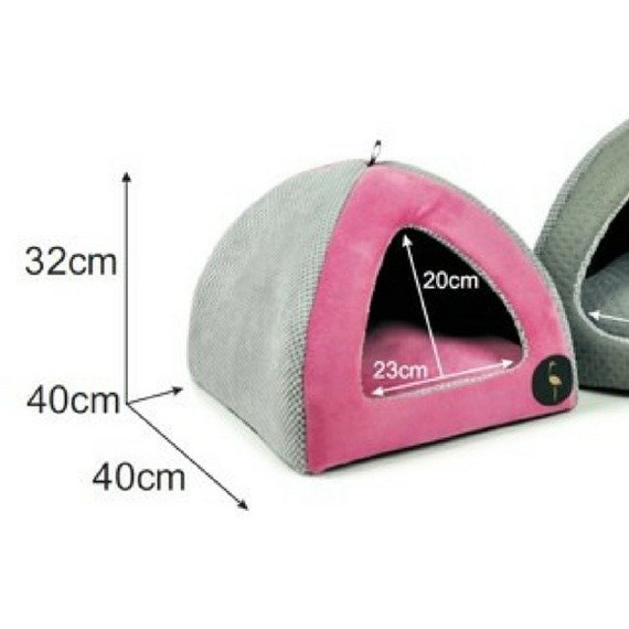 Budka dla kota lub psa 40x40cm Lauren Design BELLA granatowy velvet