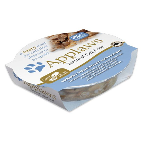 Applaws Natural Cat Food tuńczyk z krewetkami w bulionie miseczka 60g