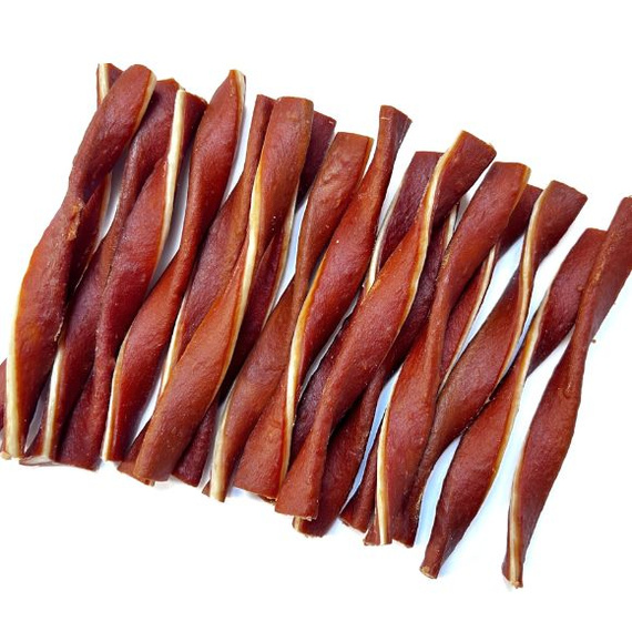 Alda skręcony pasek z kaczką 500 g – naturalny gryzak dla psa