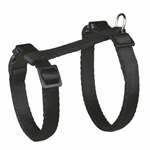 Szelki nylonowe gładkie dla kota regulowane, ze smyczą - Trixie