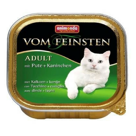 Animonda Cat Vom Feinsten indyk z królikiem karma dla dorosłych kotów tacka 100 g