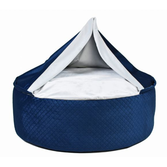 Pufa Bona – legowisko dla psa i kota w kolorze granatowym