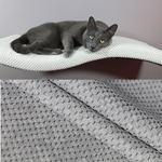 Półka dla kota FALA 75 symetryczna lewa kolor popielaty jasny