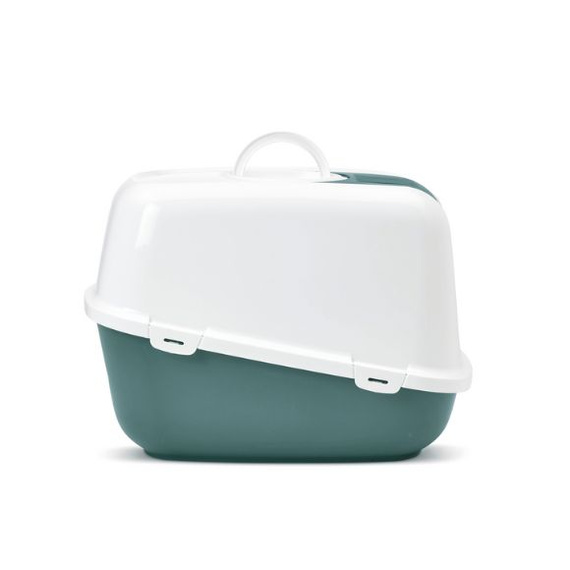 Savic Nestor Jumbo - duża toaleta dla kota w kolorze Nordic Green