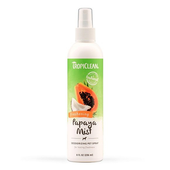 Tropiclean Papaya Mist Deodorizing Pet Spray 236ml dezodorujący i odświeżający spray dla zwierząt