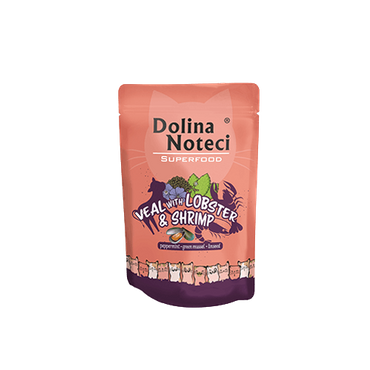 Dolina Noteci Superfood cielęcina homar krewetki karma dla kota saszetka 85g