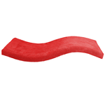 Półka dla kota FALA 75 symetryczna lewa kolor czerwony