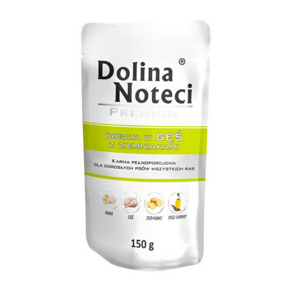 Dolina Noteci Premium - karma dla psów dorosłych gęś ziemniaki saszetka 150 g