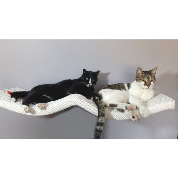 Półka dla kota ŁUK PODWÓJNY 100 kolor beżowy