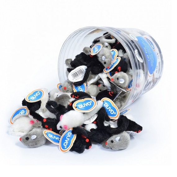 Pluszowa myszka dla kota