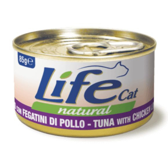 Life Cat Natural Tuńczyk z Wątróbką mokra karma dla kota puszka 85g