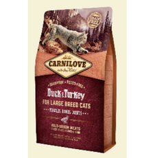 Carnilove Cat Duck & Turkey Large Breed karma sucha dla kotów dorosłych dużych ras 400 g