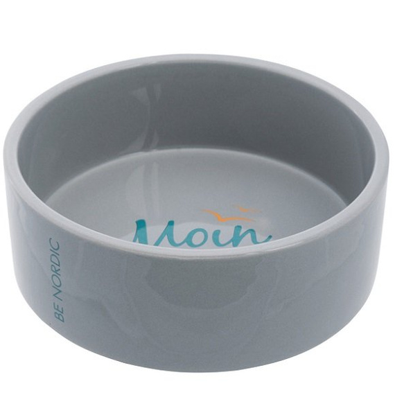 Ceramiczna miska dla psa lub kota 0,3l Be Nordic szara Trixie