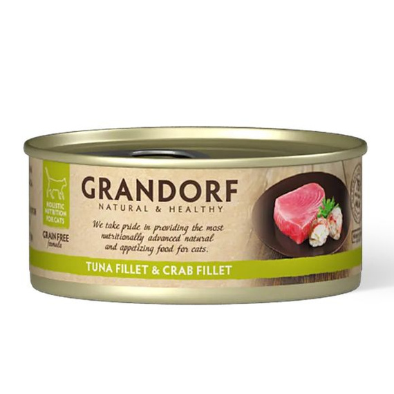 Grandorf Filet z Tuńczyka z Krabem mokra karma dla kotów 70g