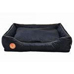 Lauren Design CEZAR - kanapa dla psa lub kota czarny velvet 70/60cm