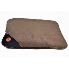 Lauren Design FRIDA poducha dla psa lub kota brąz struktura + czarny velvet 70/50cm