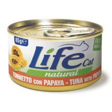 Life Cat Natural Tuńczyk z Papayą mokra karma dla kota puszka 85g
