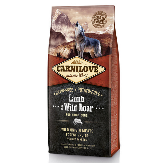 Carnilove Dog Lamb & Wild Boar Adult karma dla psów dorosłych wszystkich ras 1,5 kg