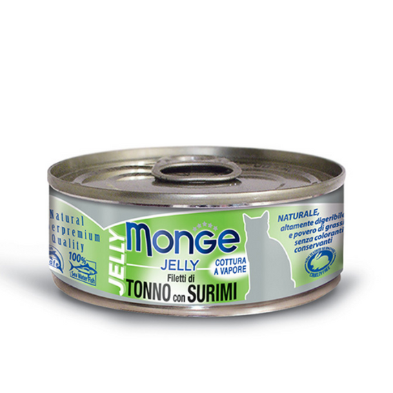 Monge Jelly Tuna Surimi karma dla kotów Tuńczyk Surimi 24x80g