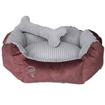 Lauren design Diana legowisko dla psa lub kota bordowe