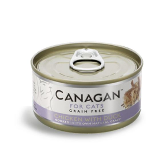 Canagan Kurczak z Kaczką mokra karma dla kota puszka 75g