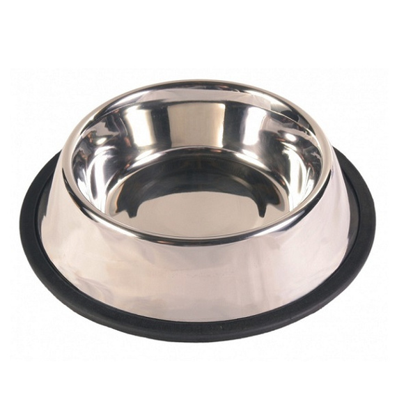 Lupi Pets miska metalowa na gumie 0,9l