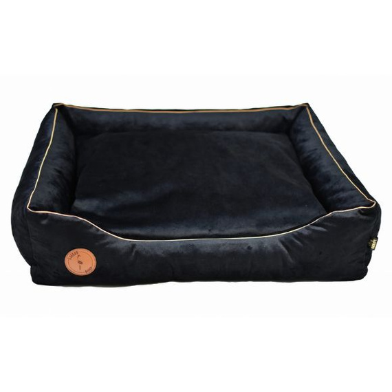 Lauren Design CEZAR - kanapa dla psa lub kota czarny velvet 70/60cm