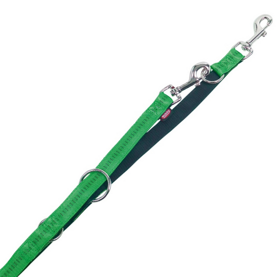 Nobby smycz Soft Grip regulowana 2cm/200cm zielona