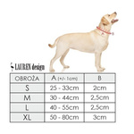 Lauren design Regulowana obroża dla psa S 25-38cm kolekcja Forest