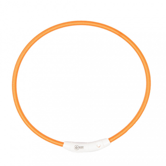Obroża świecąca Duvo+ USB Nylon Orange 65 cm