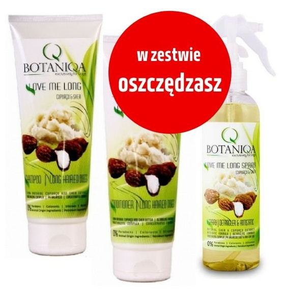 Botaniqa Love Me Long - Zestaw kosmetyków dla psów długowłosych