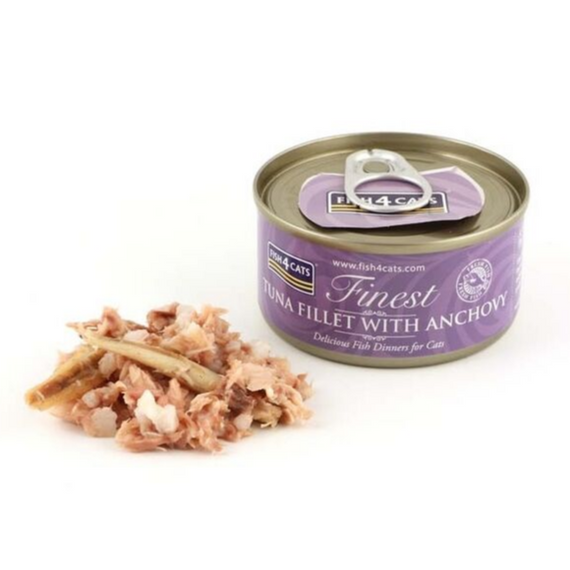 Fish4Cats Finest Filet z Tuńczyka z anchois puszka 70g