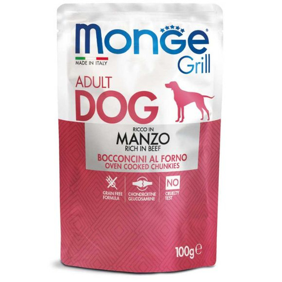 Monge Grill mokra karma dla dorosłych psów z wołowiną