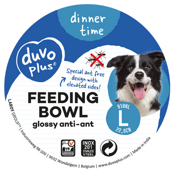 Duvo+ Metalowa miska dla psa rozmiar L 910ml