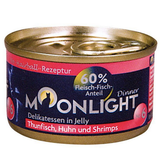 Moonlight Dinner Nr 6﻿ Tuńczyk, kurczak, krewetki puszka 80g