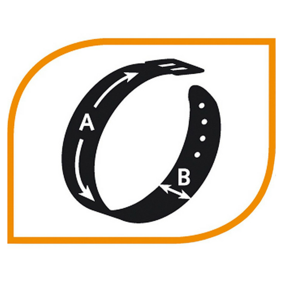 Ferplast obroża Daytona czarna 15 mm / 35 cm