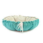 Lauren design legowisko Daisy 65cm - legowisko dla psa lub kota turkusowo-szare