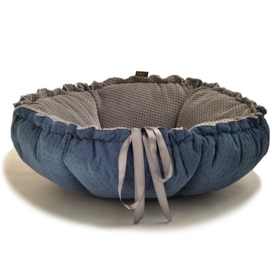 Lauren design legowisko Daisy 65cm - legowisko dla psa lub kota granatowo-szare