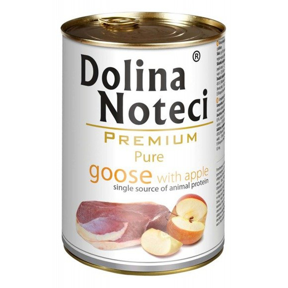 Dolina Noteci Premium Pure gęś z jabłkiem - puszka 400g