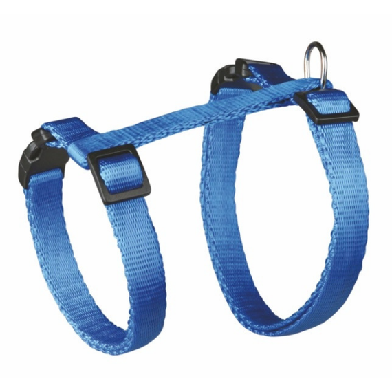 Szelki nylonowe gładkie dla kota regulowane, ze smyczą - Trixie