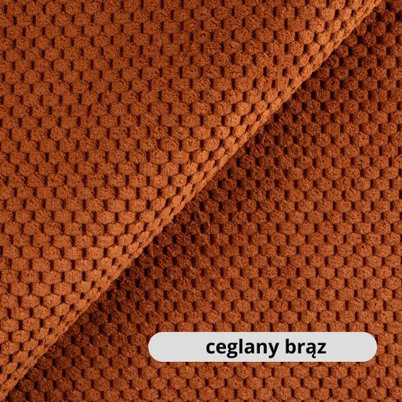 Cat's Atelier Półka na ścianę dla kota fala symetryczna lewa 75cm - ceglany brąz