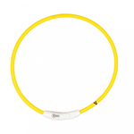 Obroża świecąca Duvo+ USB Nylon Yellow 45 cm