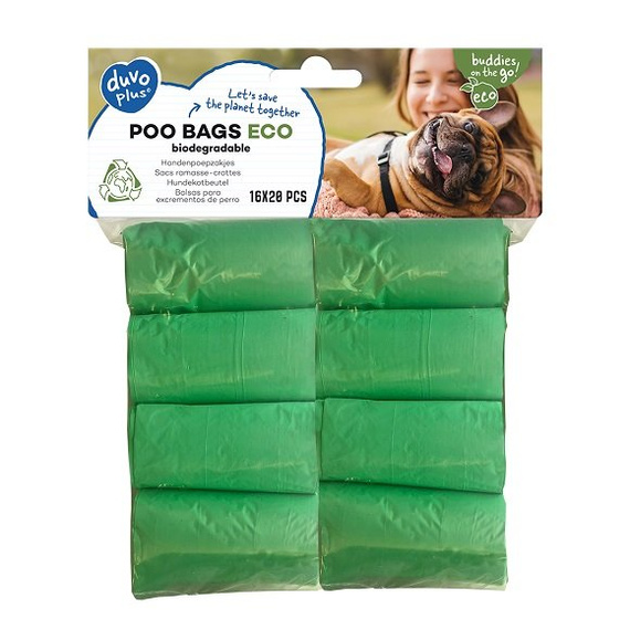 Duvo+ ECO biodegradowalne woreczki na psie odchody 16x20szt